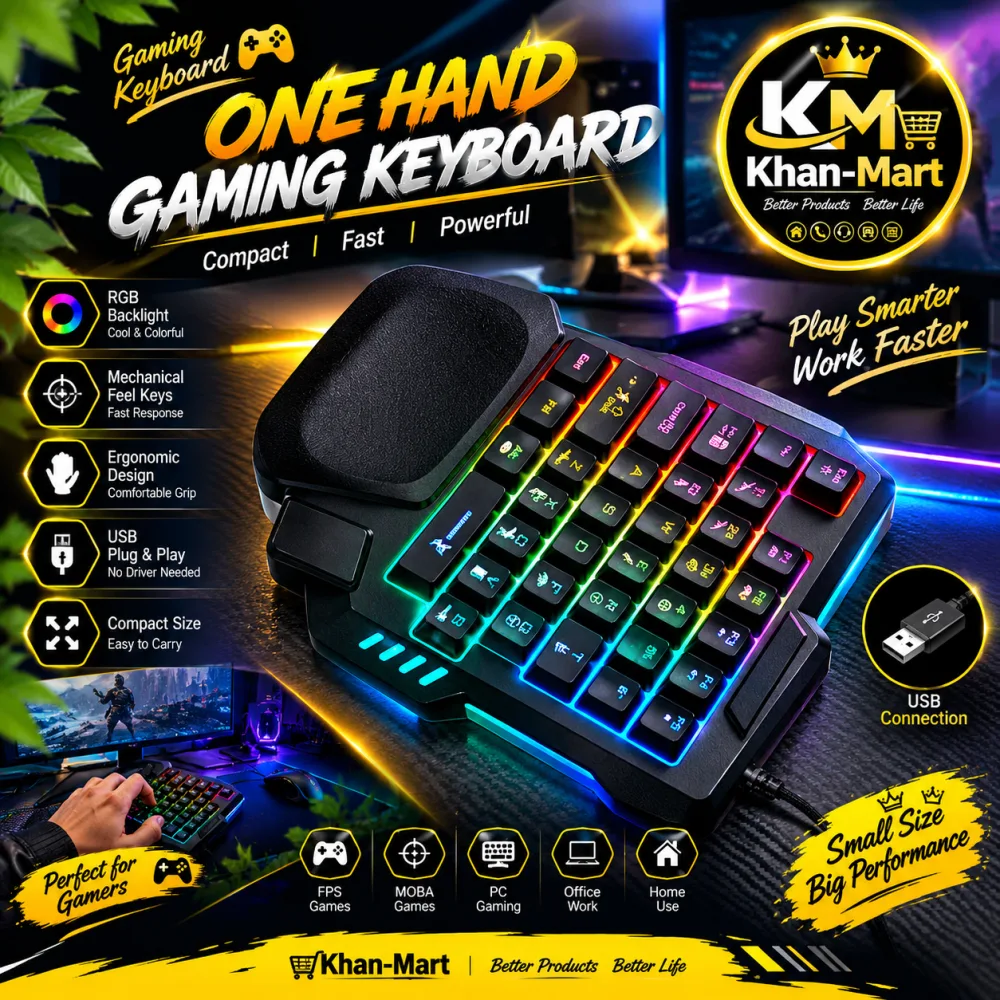 K5 one-handed keyboard chicken version-black photo 1