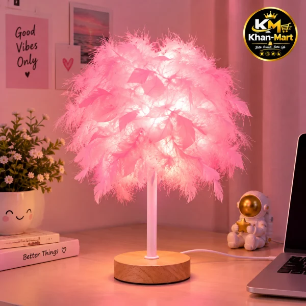 3-Color Feather Night Lamp ✨