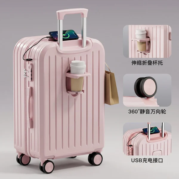 Premium Large-Capacity Trolley Suitcase with Universal Wheels photo 3