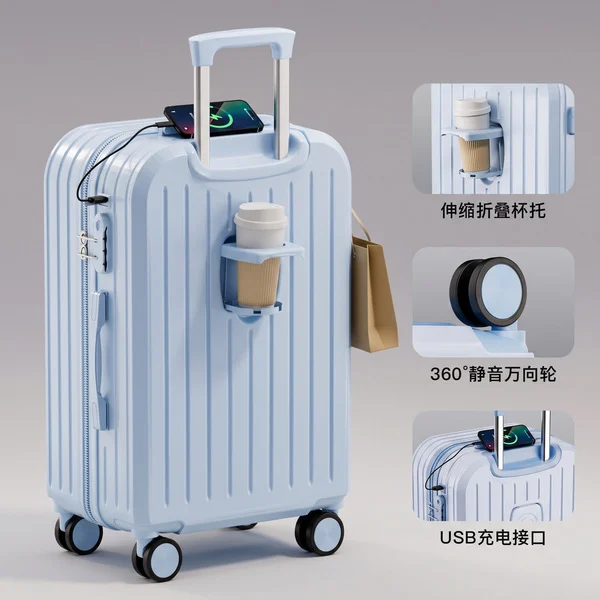 Premium Large-Capacity Trolley Suitcase with Universal Wheels photo 1